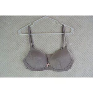 Victoria's Secret Women's 36C Body by Victoria Purple Wireless Padded Satin Bra